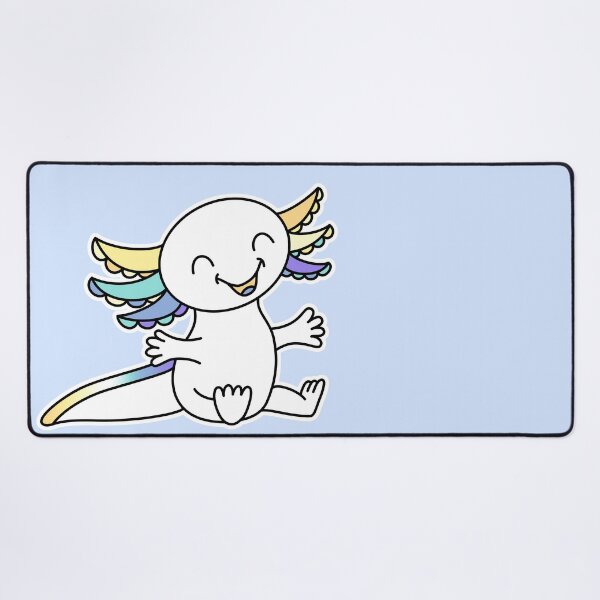 Item preview, Hug me! Cute Axolotl in Genderfaun Pride colors designed and sold by JoyfulJen.