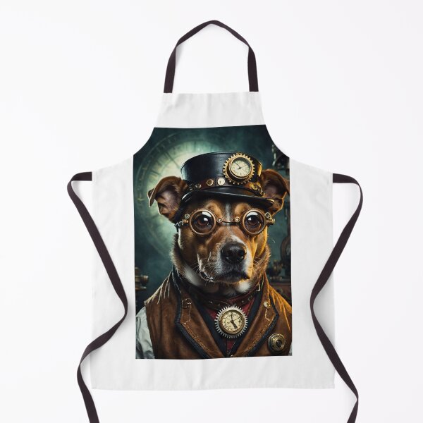 Item preview, Steampunk Dog - Adventurous Canine in Steampunk Attire | Canvas Print | Wall Art | Portrait designed and sold by Ignat.