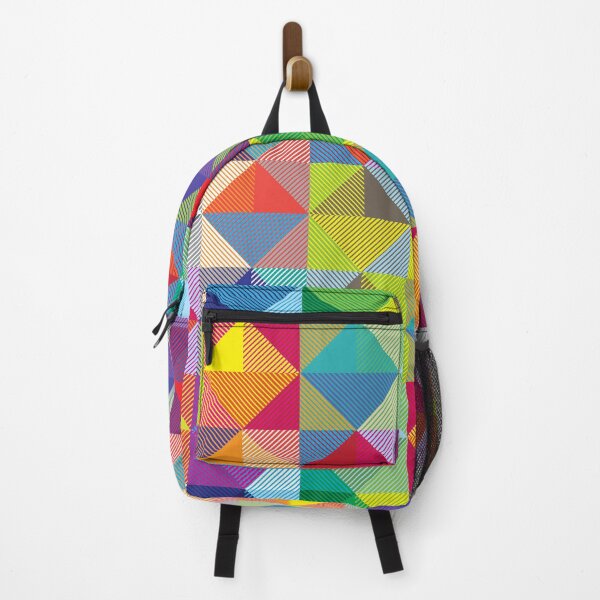 Item preview, Colorful Chaos Retro Geometric Multi-Color Pattern designed and sold by FrazellaDesigns.