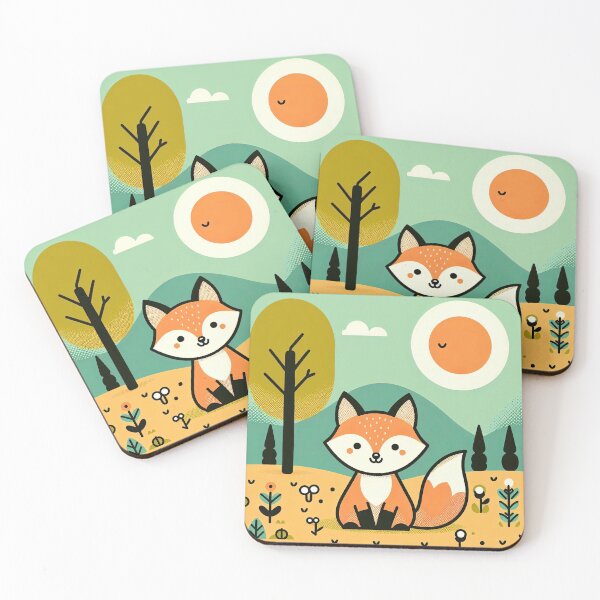 Item preview, Cute Fox Pop Art Style designed and sold by artofuniverse.