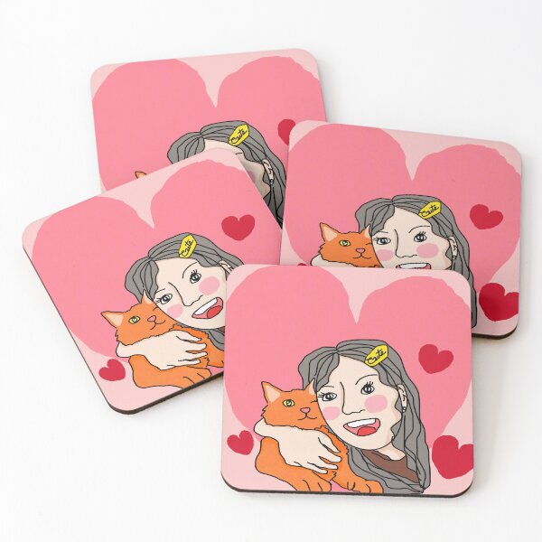 Item preview, cat and lady lover designed and sold by Kaewtaming.