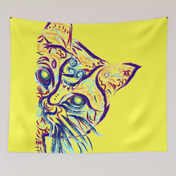 Item preview, Yellow Cat Tattoo designed and sold by Nora Gad.