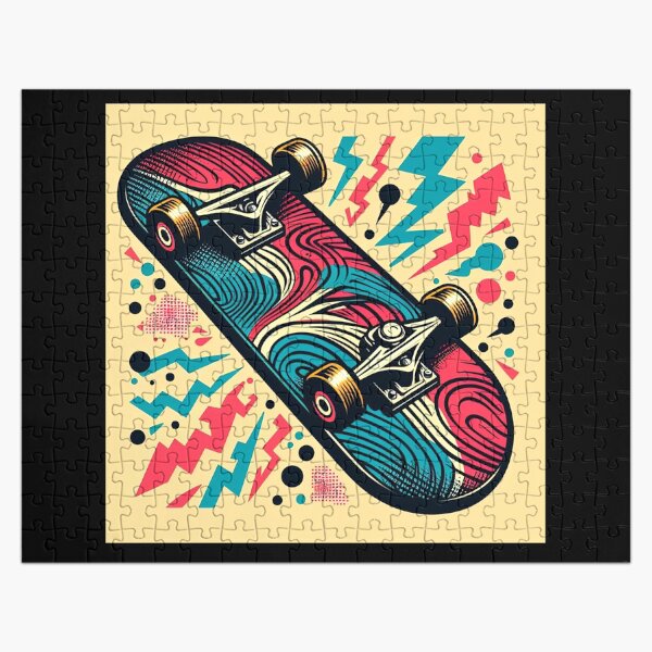 Item preview, Retro Skateboard Pop Art Style designed and sold by artofuniverse.
