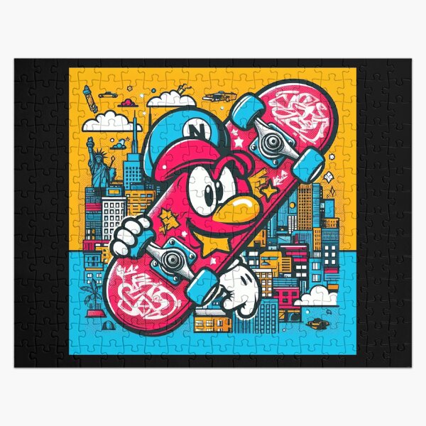Item preview, Retro Skateboard Pop Art Style designed and sold by artofuniverse.