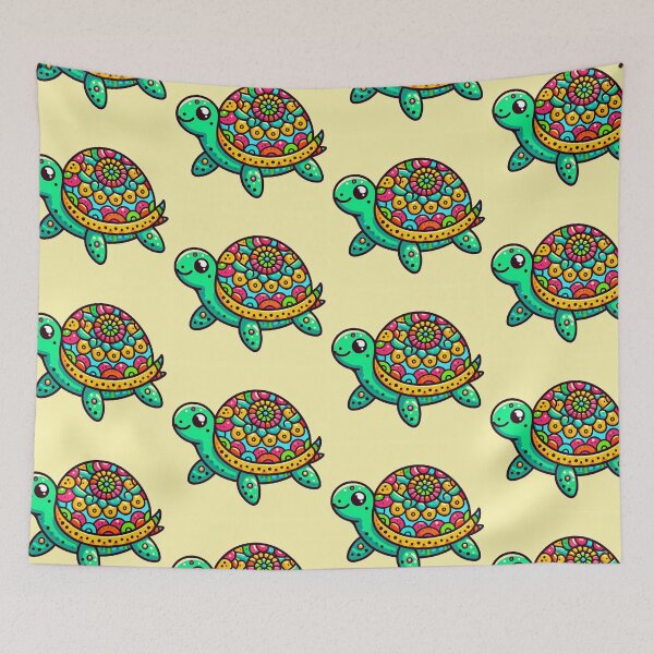 Item preview, Cute Turtle Pop Art Style designed and sold by artofuniverse.