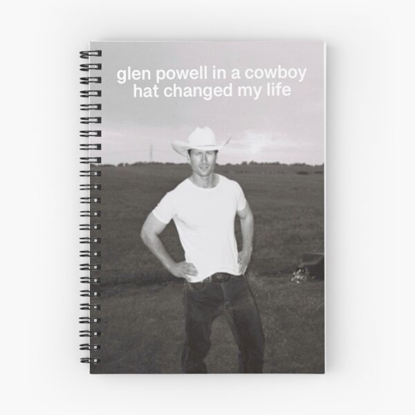 Item preview, glen powell in a cowboy hat changed my life designed and sold by <  3.