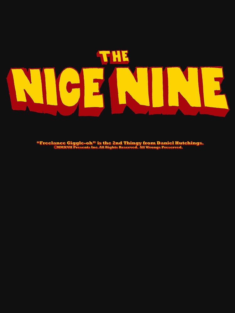 Thumbnail 6 of 6, Premium T-Shirt, "The Nice Nine" - Men's T-Shirt designed and sold by PresentsInc.