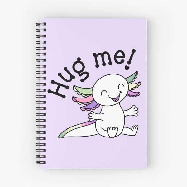 Item preview, Hug me! Cute Axolotl in Genderfae Pride colors designed and sold by JoyfulJen.