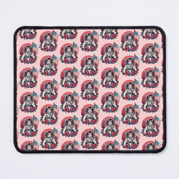 Item preview, Vintage Flowers Astronaut Cat Space Astronaut Cat Floral Lover - designed and sold by PurpleLoveStore.