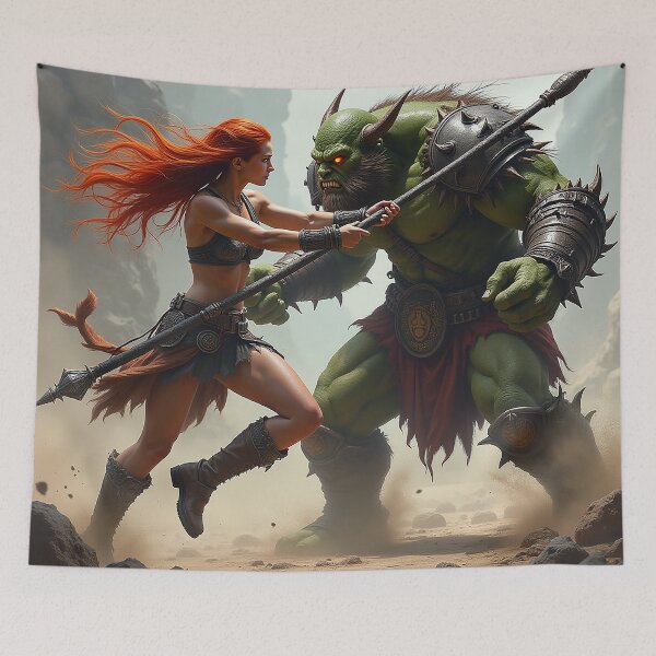 Item preview, Red Fury Against Green Might designed and sold by TeddVentures.