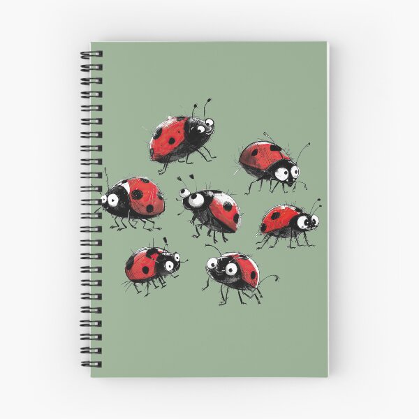 Item preview, Cute Ladybugs Ink Drawing  designed and sold by MaryFiore.