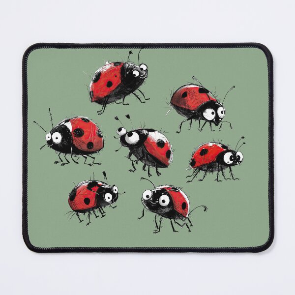 Item preview, Cute Ladybugs Ink Drawing  designed and sold by MaryFiore.