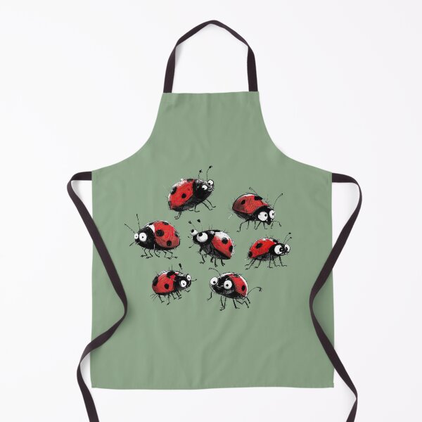 Item preview, Cute Ladybugs Ink Drawing designed and sold by MaryFiore.
