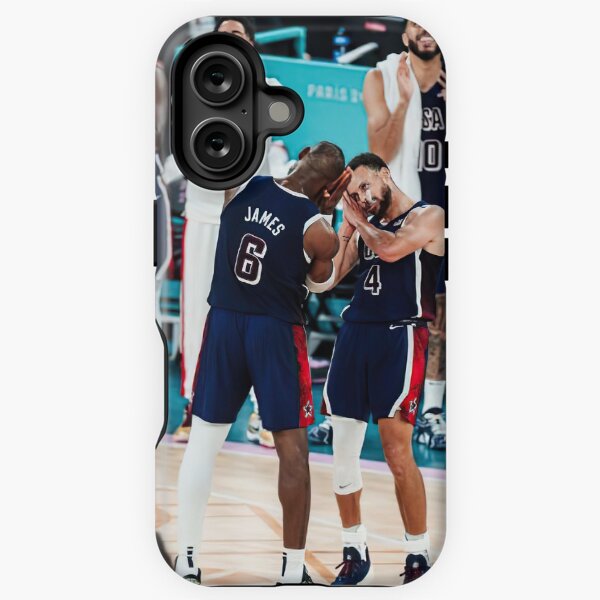 Vista previa del artículo con la obra «Steph Curry, Lebron James Noche Noche Olímpica París 2024», diseñado y vendido por IsiahYoungshop.