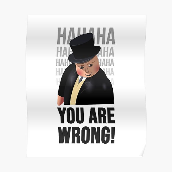 Fat Meme Posters Redbubble - the fat controller roblox fat meme on meme