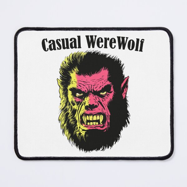 Item preview, Casual Werewolf Face - Retro Vintage designed and sold by -DEEWOLF-.