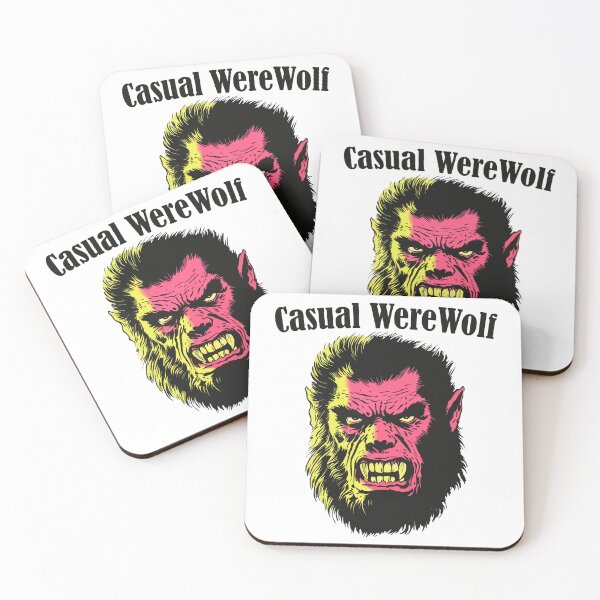 Item preview, Casual Werewolf Face - Retro Vintage designed and sold by -DEEWOLF-.