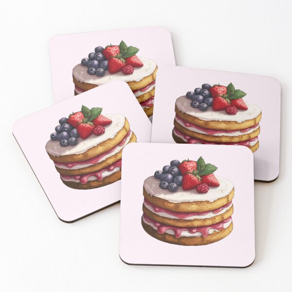 Item preview, Mixed Berry Sponge Cake designed and sold by sakurashorty.