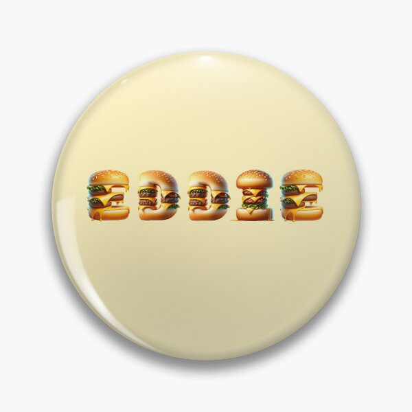 Artikelvorschau, EDDIE (Cheeseburger-Schriftart) entworfen und verkauft von FakeTees.
