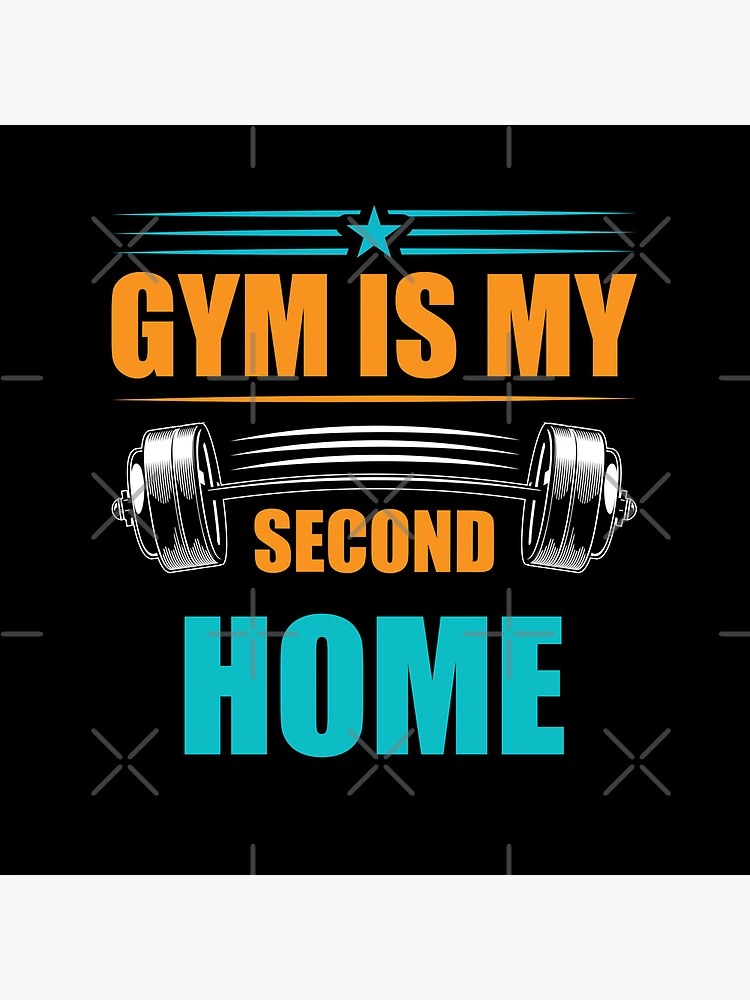 Thumbnail 4 of 4, Clock, Gym Is My Second Home,  designed and sold by Design Etstore.