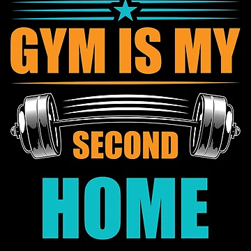 Artwork thumbnail, Gym Is My Second Home,  by Design Etstore