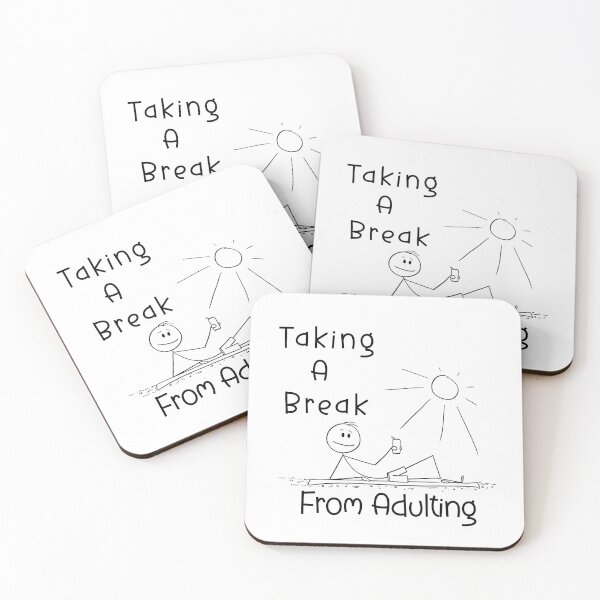 Item preview, Taking A Break From Adulting designed and sold by ScribbleLoft.