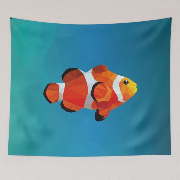 Aperçu de l'œuvre Un poisson clown Lowpoly créée et vendue par nestorajg.