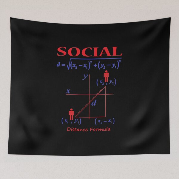 Item preview, Social Equation, Connected Distance designed and sold by Numbers-Art.
