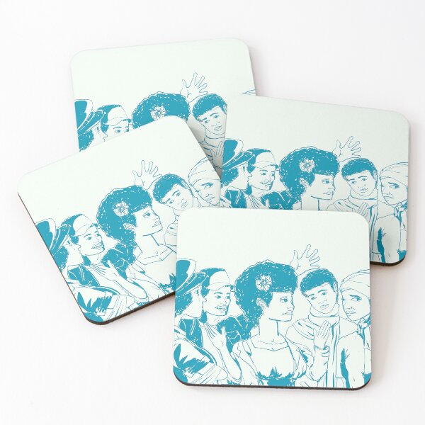 Item preview, Black young men and women talking at the market designed and sold by yazart777.