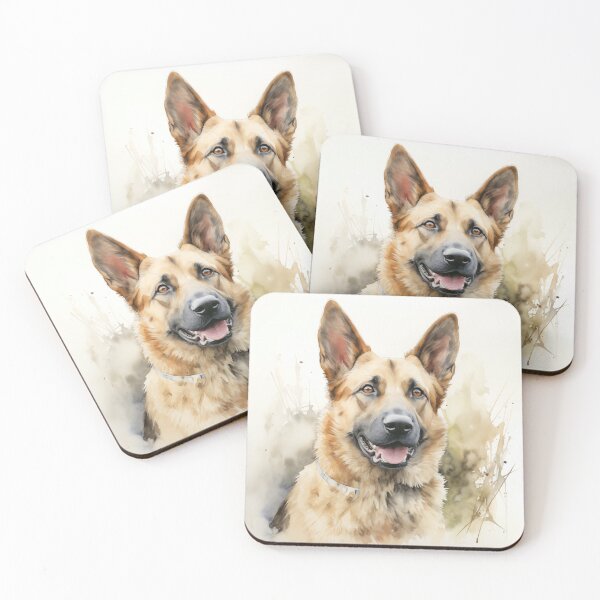 Item preview, Watercolor Portrait of a Chinook Dog designed and sold by Samuelsboro.