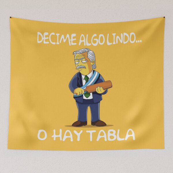 Item preview, TELL ME SOMETHING NICE OR THERE IS A TABLE - ALBERTO FERNANDEZ designed and sold by MechanicalART.