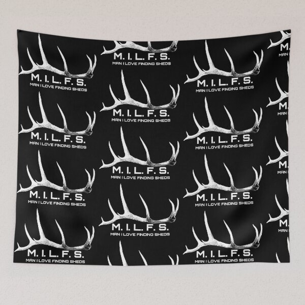 Item preview, Man I Love Finding Sheds Elk MILF Antlers designed and sold by ShedHunters.