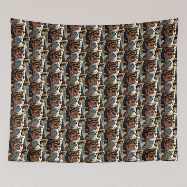 Item preview, Queen Nefertiti the most beautiful pharaohs in ancient Egypt with her cat 20 designed and sold by AnadAA.