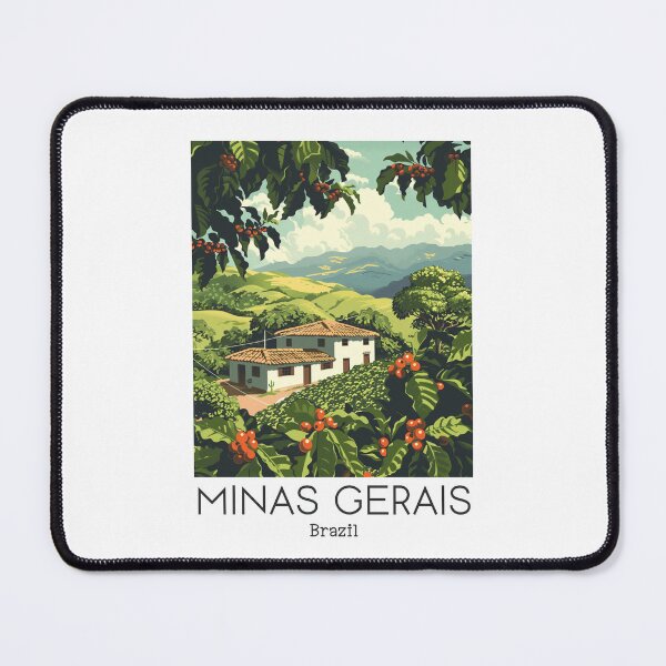 Item preview, A Vintage Travel Illustration of Minas Gerais - Brazil designed and sold by GoodOldVintage.