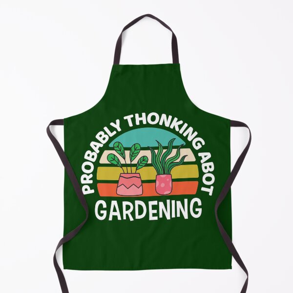 Item preview, Funny Gardener lover saying , Probably thinking about gardening - retro design for Organic Gardening lover designed and sold by Fokma.