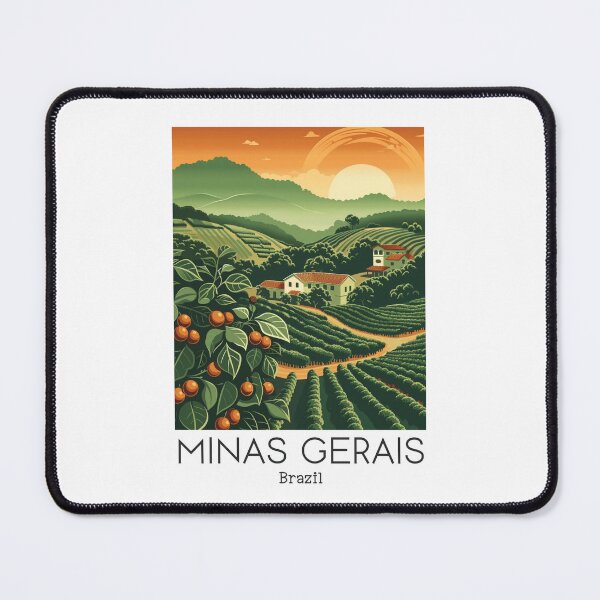 Item preview, A Vintage Travel Illustration of Minas Gerais - Brazil designed and sold by GoodOldVintage.