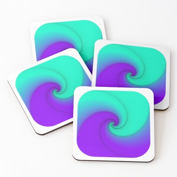 Item preview, Purple and Green Spiral Digital Design designed and sold by jwturcott.