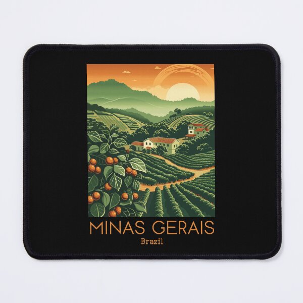 Item preview, A Vintage Travel Illustration of Minas Gerais - Brazil designed and sold by GoodOldVintage.