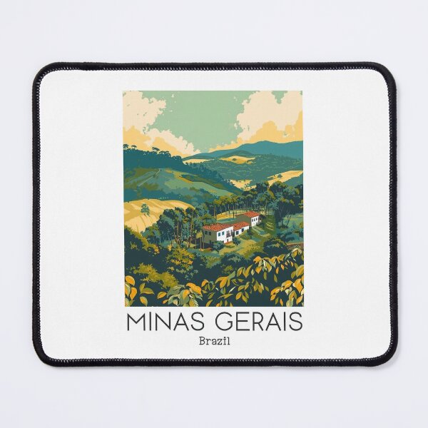 Item preview, A Vintage Travel Illustration of Minas Gerais - Brazil designed and sold by GoodOldVintage.