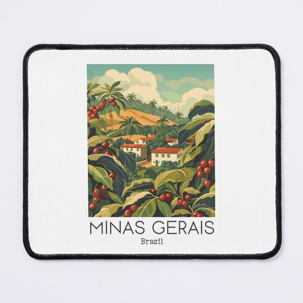 Item preview, A Vintage Travel Illustration of Minas Gerais - Brazil designed and sold by GoodOldVintage.