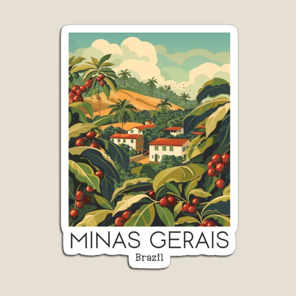 Artikel-Vorschau von Eine Vintage Reiseillustration von Minas Gerais - Brasilien, designt und verkauft von GoodOldVintage.