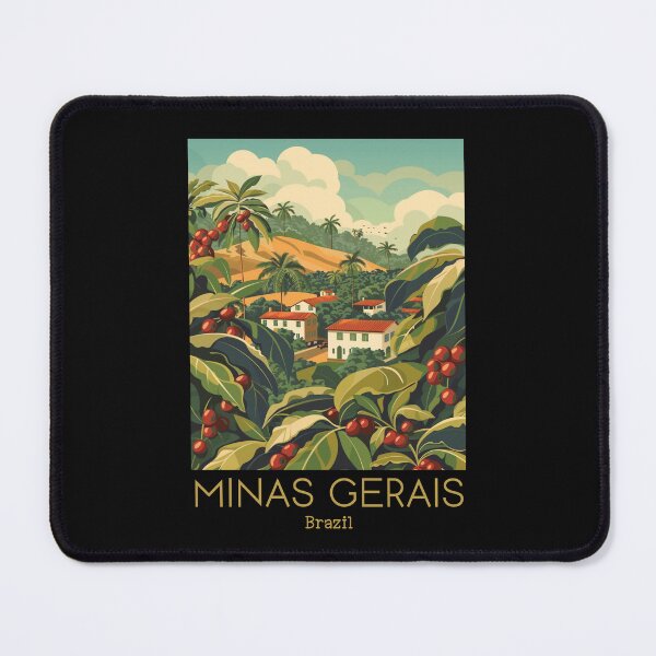 Item preview, A Vintage Travel Illustration of Minas Gerais - Brazil designed and sold by GoodOldVintage.