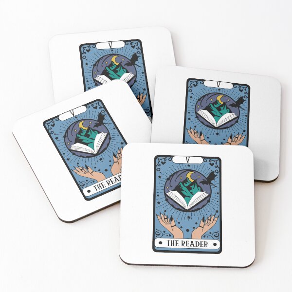 Artikelvorschau, The reader tarot card kindle bookish sticker entworfen und verkauft von Yaffa Store.