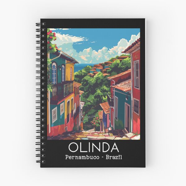 Item preview, A Vintage Travel Illustration of Olinda - Pernambuco - Brazil  designed and sold by GoodOldVintage.