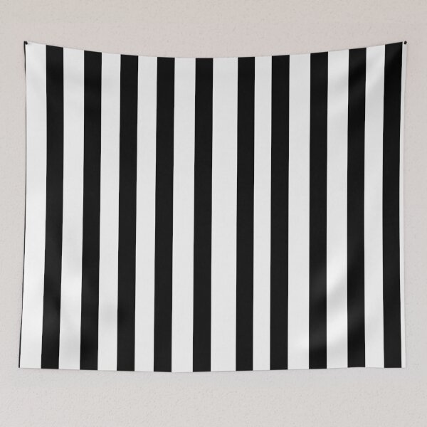 Item preview, Vertical wide and thick stripe fashion black and white color designed and sold by Carlos Gudino.