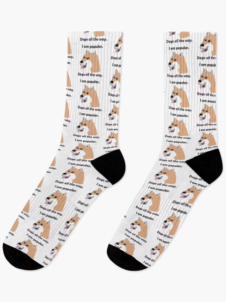 Thumbnail 1 of 5, Socks, Cryptocurrency Dog designed and sold by youngkim08.