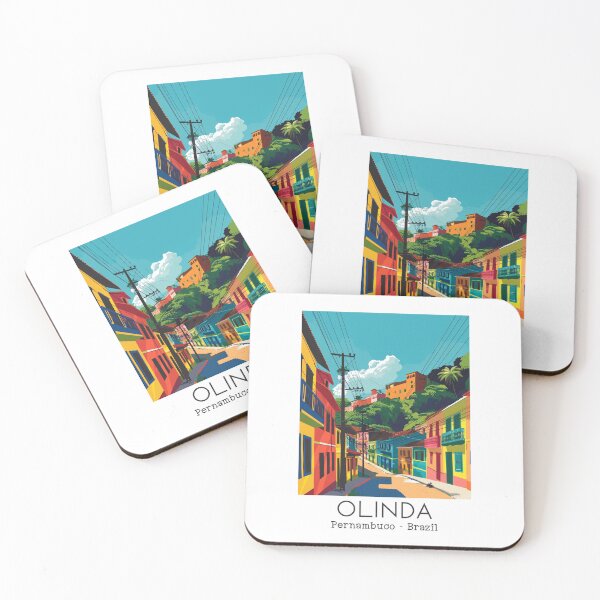 Item preview, A Vintage Travel Illustration of Olinda - Pernambuco - Brazil  designed and sold by GoodOldVintage.
