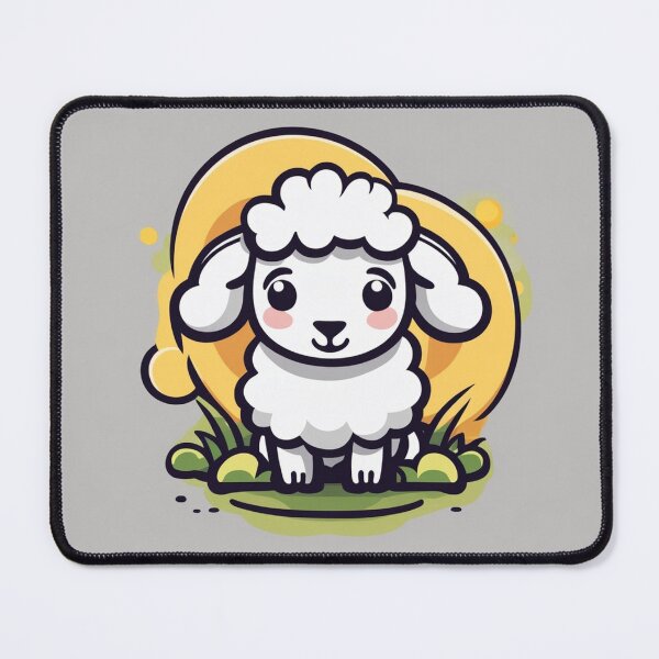 Item preview, Cute Sheep Gaming Cartoon Vector Icon Illustration designed and sold by hjian8219.