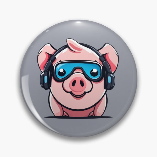 Item preview, Cute Pig Gaming Cartoon Vector Icon Illustration designed and sold by hjian8219.