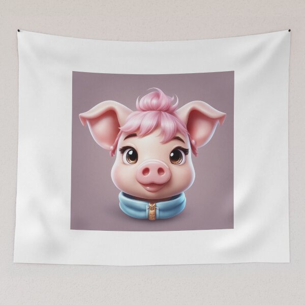 Item preview, Cute Pig Gaming Cartoon Vector Icon Illustration designed and sold by hjian8219.